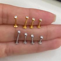 LABRET DE AÇO CIRÚRGICO COM BOLINHA DE ZIRCÔNIA - 1,2mm LABRET DE AÇO CIRÚRGICO COM BOLINHA DE ZIRCÔNIA - 1,2mm