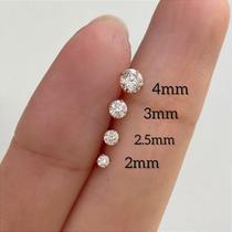 Labret de Titânio com Rosca e Zircônia - Modelo Dourado