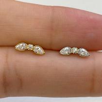 Labret de Titânio com Zircônias - Sides