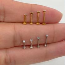 LABRET EM AÇO AUSTRALIANO PUSH PIN SEM GARRINHA - 0,8mm