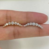 LABRET EM AÇO CIRÚRGICO CASCATÃO COM ZIRCÔNIAS - 1,2mm