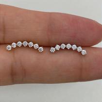 LABRET TITÂNIO CASCATA SEVEN - Piercing de Titânio com Zircônias