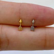 Labret titânio flechinha com rosca interna e processo pvd