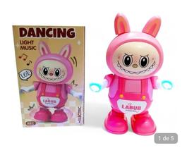 Labub Dançarino c/ luzes, música e gravador de voz