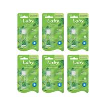 Laby Hidratante Labial - Menta Fps15 (Refrescante) Kit Com 6
