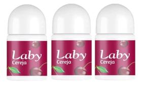 Laby Protetor Solar Labial Cereja Fps15 Push Pull 3un 3,2gr