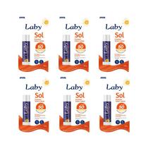 Laby protetor solar labial fps50 kit com 6