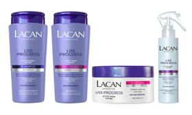 Lacan Kit Shampoo+Condicionador+Máscara+Spray Liss Progress Lacan Kit Shampoo+Condicionador+Máscara+Spray Liss Progress