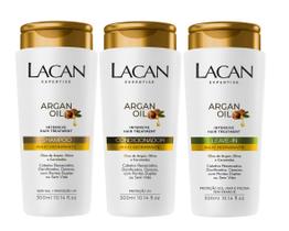 Lacan Maxi Hidratante Kit Shampoo Condicionador e Leave-in