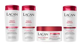 Lacan Pós Química - Kit Sh Cond Masc e Leave-in