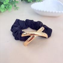 Laçarote de Cabelo com Enfeite Metálico Dourado Laçarote de Cabelo com Enfeite Metálico Dourado