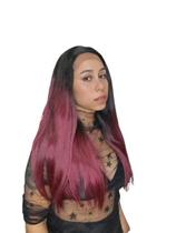 Lace Front Lisa Yaki Leve Longa Fibra Futura 70 Cm Lace Front Lisa Yaki Leve Longa Fibra Futura 70 Cm