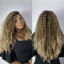 Lace front ruiva cacheada