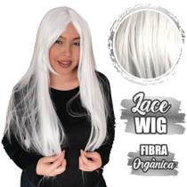 Lace Wig Peruca c/ Franjão na Lateral Cabelo Liso e Comprido - Weng