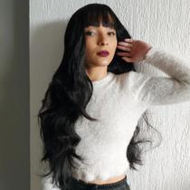 Lacewig, peruca, wig, castanho claro, ondulada, 80cm, fibra premium Lacewig, peruca, wig, castanho claro, ondulada, 80cm, fibra premium