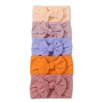 Lacinhos de Bebê Turbantes Infatis Faixa Grossa Laços de Bebê 5 Unidades
