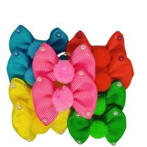 Lacinhos Para Pet Com Meias Pérolas Kit Lacinhos Para Pet Com Meias Pérolas Kit