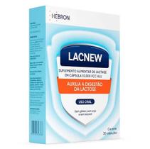 Lacnew Suplemento Alimentar de Lactase 10.000 FCC 30 Cápsulas - Hebron