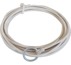 Laço Corda Americano Branco Resinado 18 Metros Argola de Ferro Boi Cavalo
