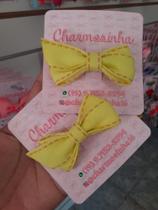 Laco cruzado com ponta jeans