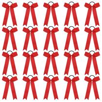Laço de cabelo elástico Cheer Bows CEELGON College Style 20 peças Laço de cabelo elástico Cheer Bows CEELGON College Style 20 peças