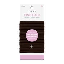 Laço de cabelo GIMME Fine Hair No-Dent, pacote com 12, marrom escuro Laço de cabelo GIMME Fine Hair No-Dent, pacote com 12, marrom escuro