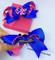 Laço de Cabelo Infantil Crianças Presilha Bico de Pato Desenho Disney 3D Stitch e Lilo Angel Festa aniversário Laçinho Laço de Cabelo Infantil Crianças Presilha Bico de Pato Desenho Disney 3D Stitch e Lilo Angel Festa aniversário Laçinho