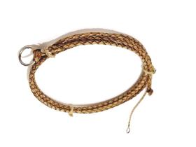 Laço de couro cru enfeite de retrovisor 13 cm de largura