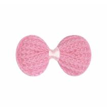 Laço de crochê 3x5cm cor 031 rosa bebê pct c/10 unidades Laço de crochê 3x5cm cor 031 rosa bebê pct c/10 unidades