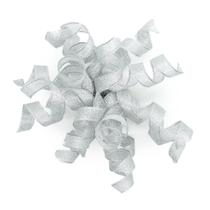 Laço de fita decorativo CT CRAFT LLC prateado metálico 10 cm 6 unidades Laço de fita decorativo CT CRAFT LLC prateado metálico 10 cm 6 unidades