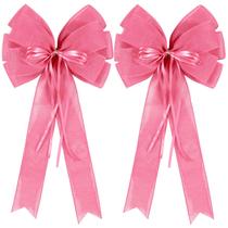 Laço de serapilheira rosa Tree Topper Hongsome, 2 peças, 28x50 cm