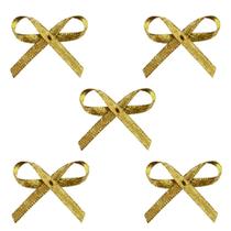 Laço estreito de cetim cor dourado pct c/50 unidades