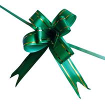 laço fácil c/filete ouro 18mmx33cm c/1200 unidades verde
