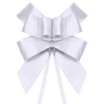 Laço Fácil de Fita de Cetim - Branco - 22mm - 5 unidades - Progresso - Rizzo