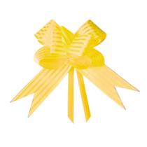 Laço Fácil Médio Listrado c/ 10 un Amarelo - Cromus