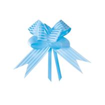 Laço Fácil Médio Listrado c/ 10 un Azul Bebê - Cromus Laço Fácil Médio Listrado c/ 10 un Azul Bebê - Cromus