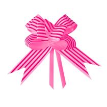 Laço Fácil Médio Listrado c/ 10 un Pink - Cromus Laço Fácil Médio Listrado c/ 10 un Pink - Cromus