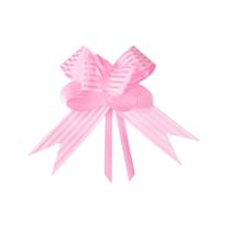 Laço Fácil Médio Listrado c/ 10 un Rosa - Cromus Laço Fácil Médio Listrado c/ 10 un Rosa - Cromus