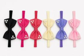 Laço Faixa Bebê Tiara Luxo Tule Unicórnio Macia Infantil 8 Und