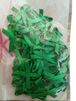 Laço Fino de Cetim 3mm - Cor 34 (verde bandeira) - 100% poliéster - kit c/ 5 pcts c/ 50 unid cada Laço Fino de Cetim 3mm - Cor 34 (verde bandeira) - 100% poliéster - kit c/ 5 pcts c/ 50 unid cada