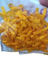 Laço Fino de Cetim 3mm - Cor 38 (amarelo ouro) - 100% poliéster - kit c/ 5 pcts c/ 50 unid cada