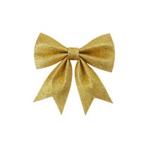 Laço grande Decorativo Natalino Natal Glitter Dourado 20cm Laço grande Decorativo Natalino Natal Glitter Dourado 20cm