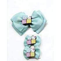 Laço Grande e Par de Laço de Cabelo Hello Kitty ABC Presilha Infantil Colorida Bico de Pato Acessóri Laço Grande e Par de Laço de Cabelo Hello Kitty ABC Presilha Infantil Colorida Bico de Pato Acessóri