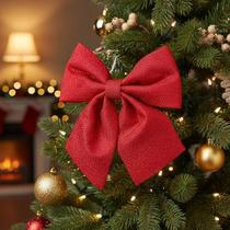 Laço Grande Vermelho Enfeite Natalino