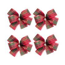 Laço Grande Vermelho Telinha Decoração Árvore Natal 06un