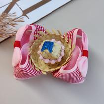 Laço Infantil Junino vermelho Menina Festa Julina Laço Infantil Junino vermelho Menina Festa Julina