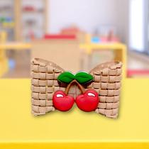 Laço Infantil ou Pet Emborrachado Cereja Laço Infantil ou Pet Emborrachado Cereja