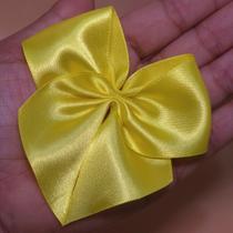 Laço Lacinho Cetim N9 Grande Cor Amarelo Ouro 12 Unidades