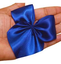 Laço Lacinho De Cetim N9 Grande Cor Azul Prof 24 Unidades