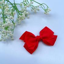 Laço liso vermelho fofura